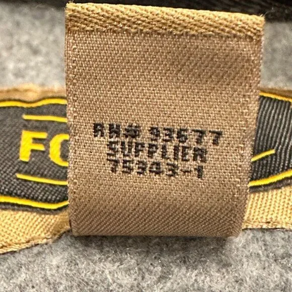 Fleece Zipper Jacket Coat Grey Mens 2XL Foundry Supply Zip Pockets Gorpcore - Picture 11 of 12